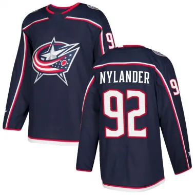 Navy Youth Alexander Nylander Authentic Columbus Blue Jackets Home Jersey